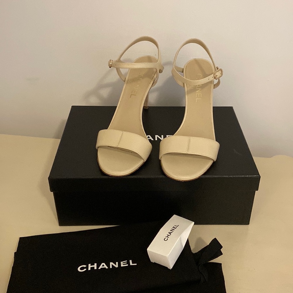 Chanel Ivory Sandals bridal